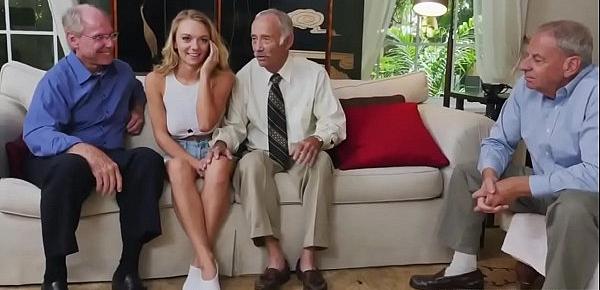  Old and young double footjob Molly Earns Her Keep
